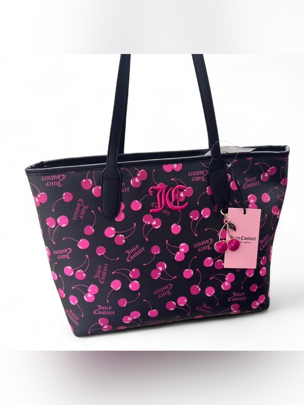 Juicy Couture “Cherry on Top Tote” black/pink